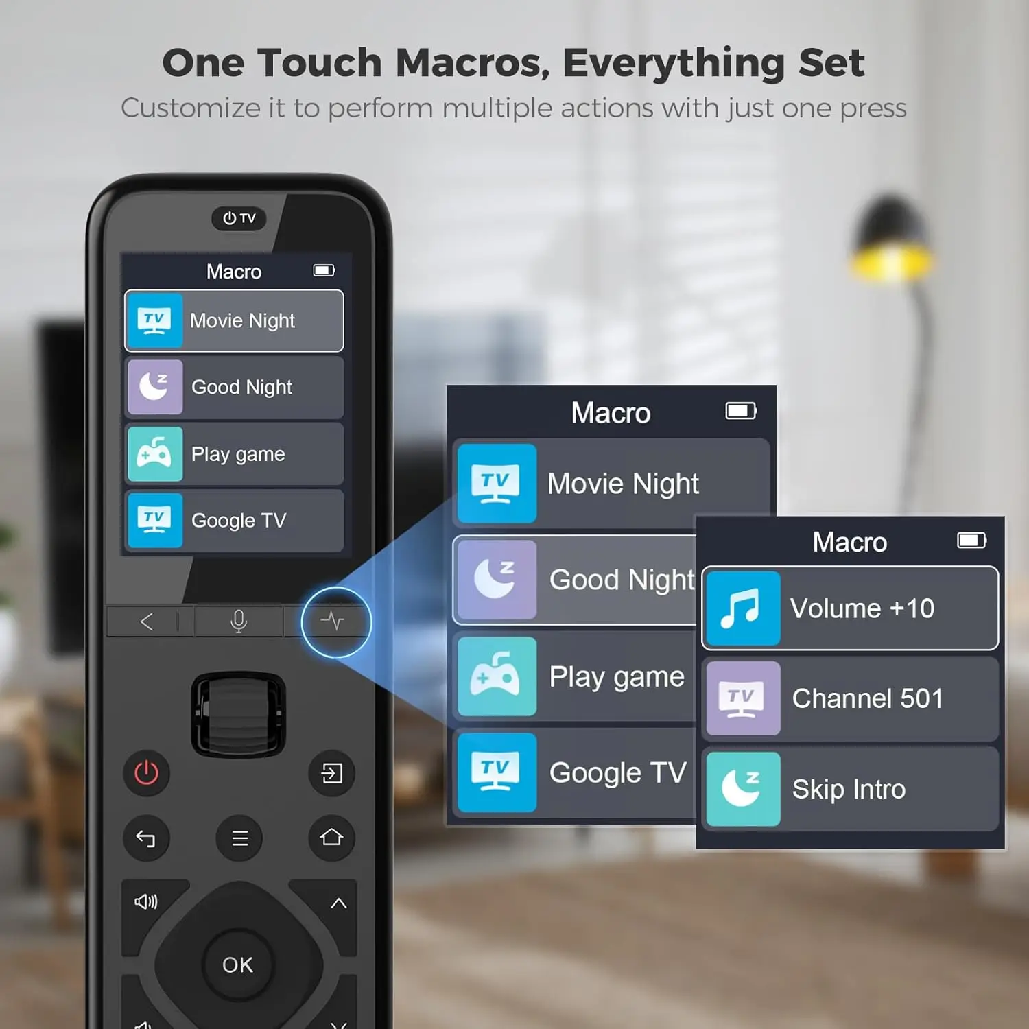 SofaBaton U3 Universal Remote Control,Air Mouse,With IR,BT,RF,Smart Remote All in One With Customize Button And Google Assistant