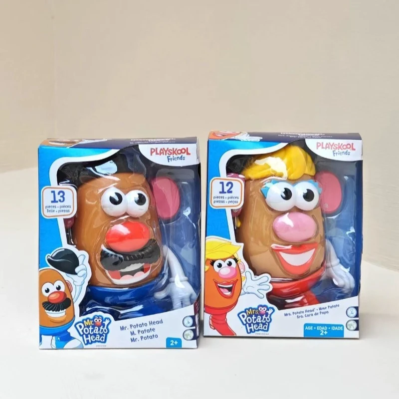 Hasbro Cartoon Anime Mr Mrs Potato Head Action Figure with Plants Assembled Figure Model Toys Collect Ornaments Gifts