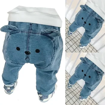 İlkbahar ve Sonbahar Çocuk Giyim Günlük Kot Pantolon Çocuk Giyim Bebek Kız Denim Harem Pantolon Kızların Kot