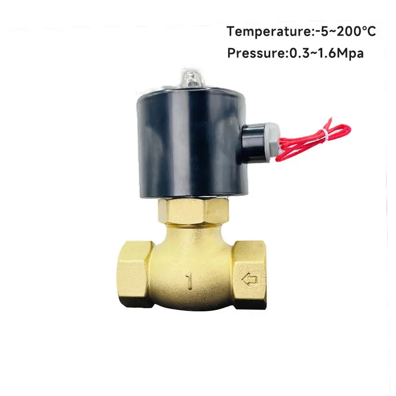 

Electric Solenoid Valve High temperature resistance 200℃ high pressure 1.6mpa 2L US DN8/10/15/20/25/50 Normally Closed Pneumatic