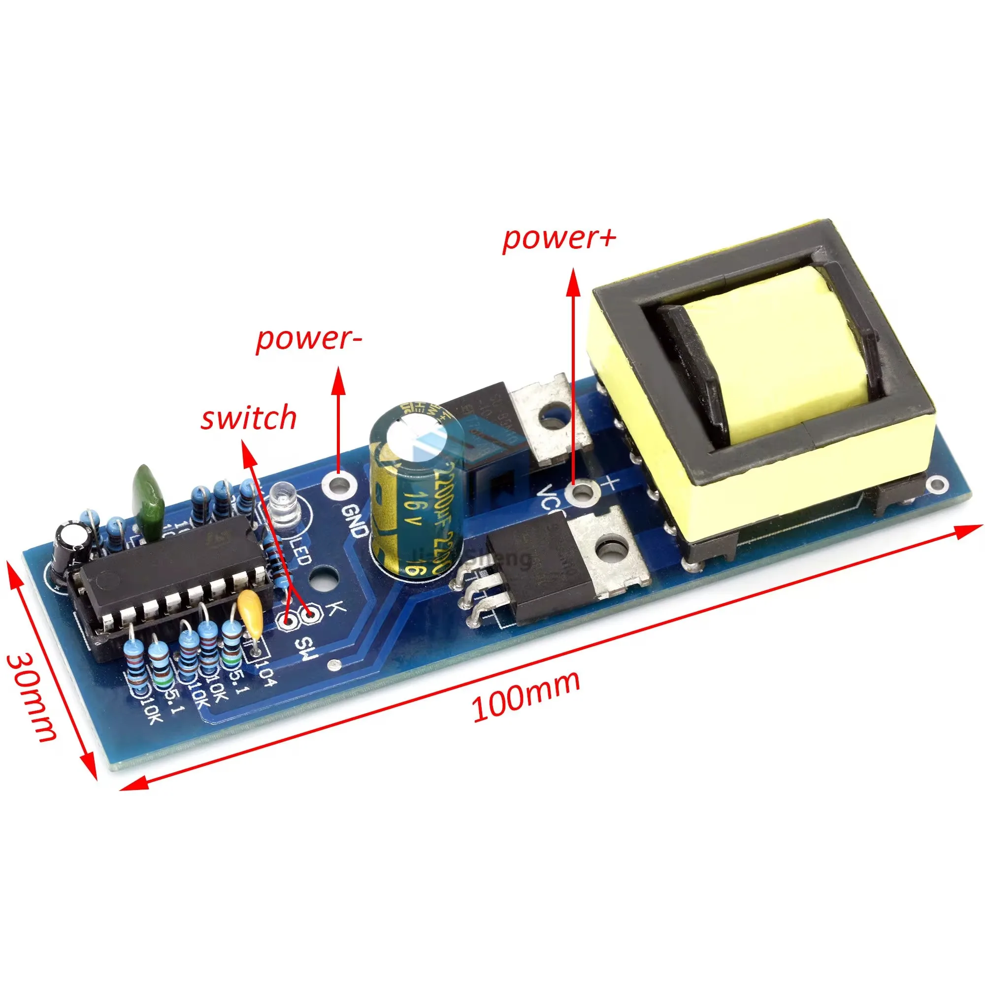 DC-AC Inverter Boost Module 150W DC 12V To AC 110V 220V Boost Module Board Transformer Power Car Converter