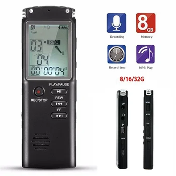 Digital voice recorder noise reduction voice recorder with 15 hours recording capacity USB charging voice recorder