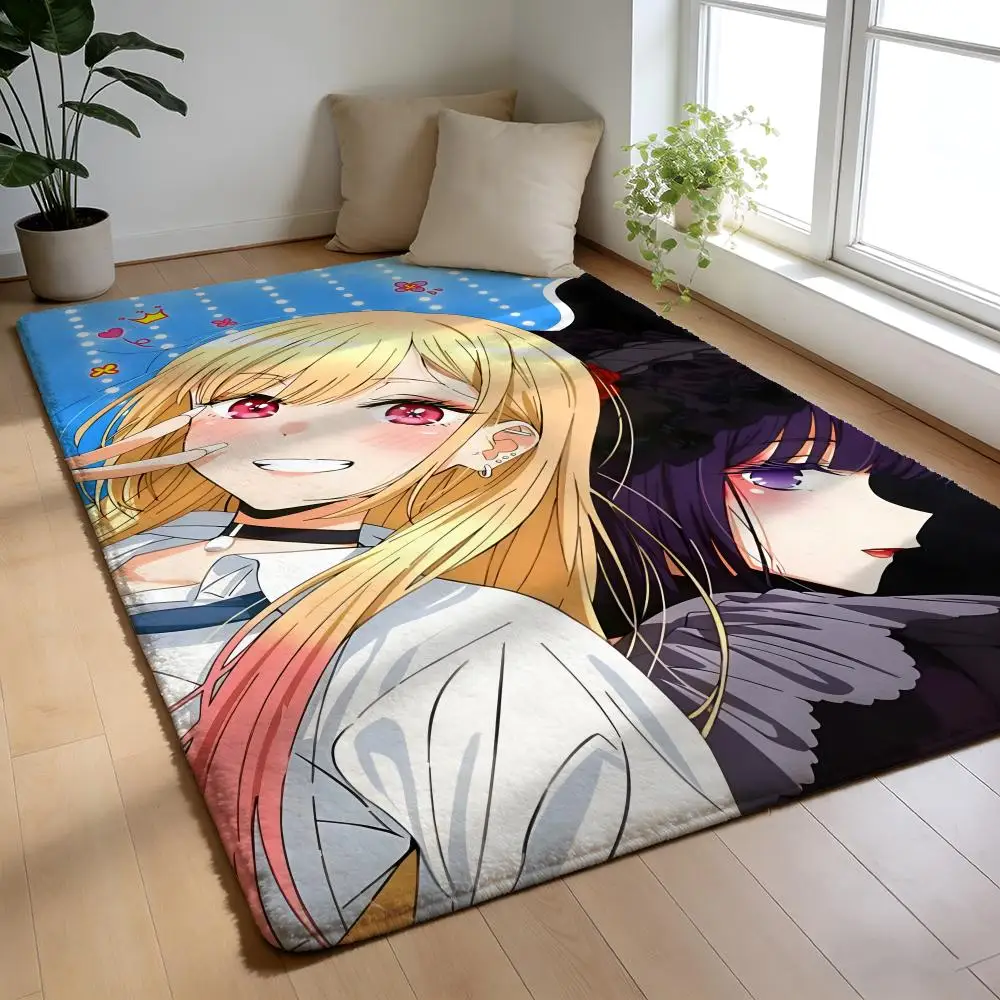 

Floor Mat Soft Flannel Rug Non-Slip Absorbent Mat for Bathroom Bedroom Home Decor My D-Dress Up Darling Anime