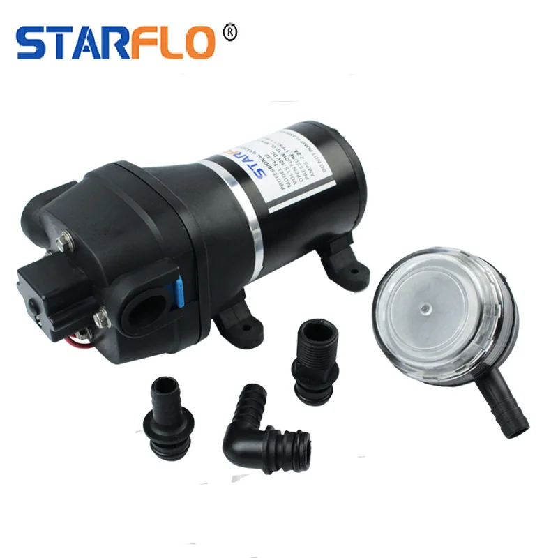 

STARFLO FL-30 10LPM 17PSI Mini High Flow Rate Small Volume Diaphragm Marine Fresh Water Heavy du ty Pump 12v Dc Water Pump Price