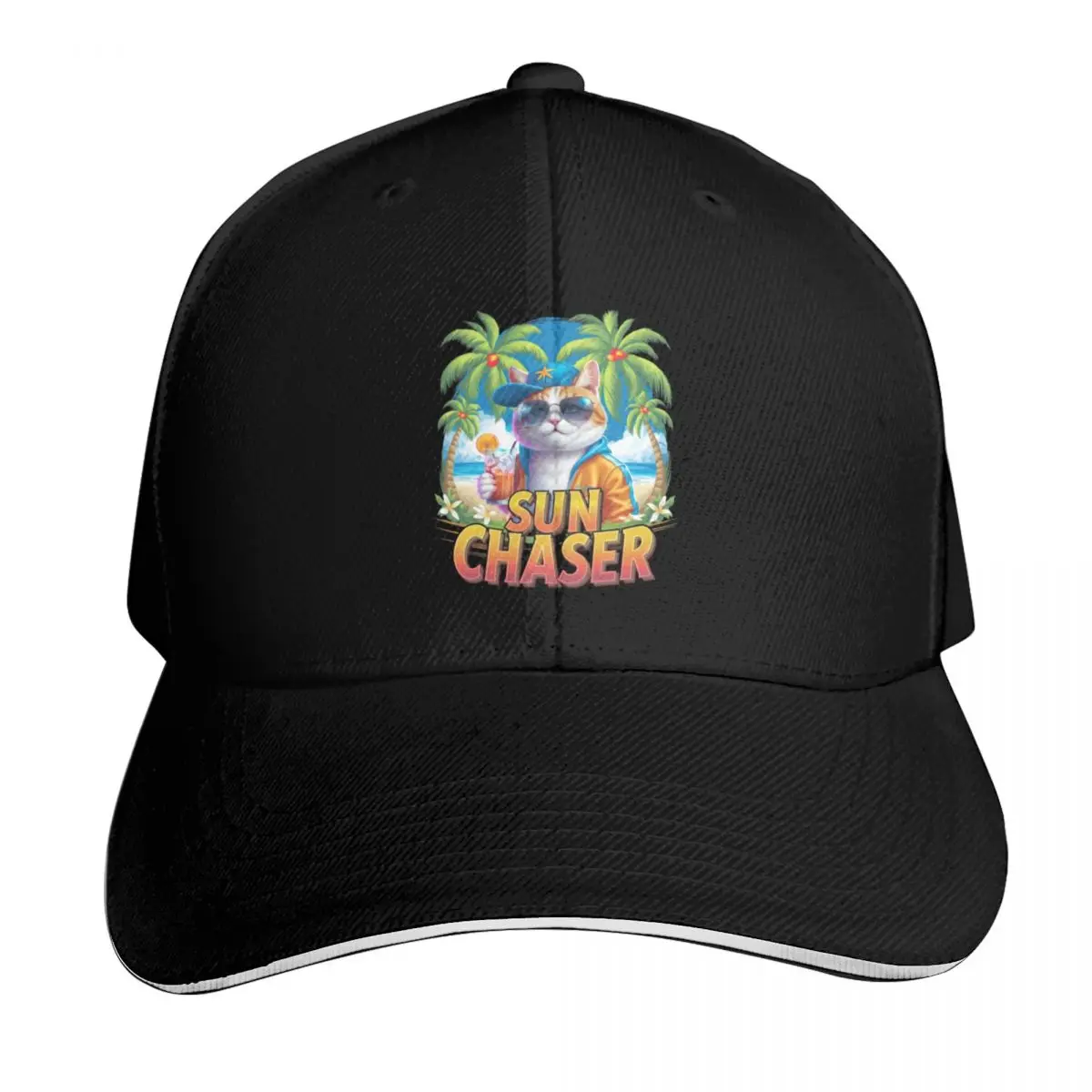 Sun chaser - Sunset seeker - Sunny mood Baseball Cap Curved Brim Classic Fit Low Profile Unstructured Unisex for Men Women