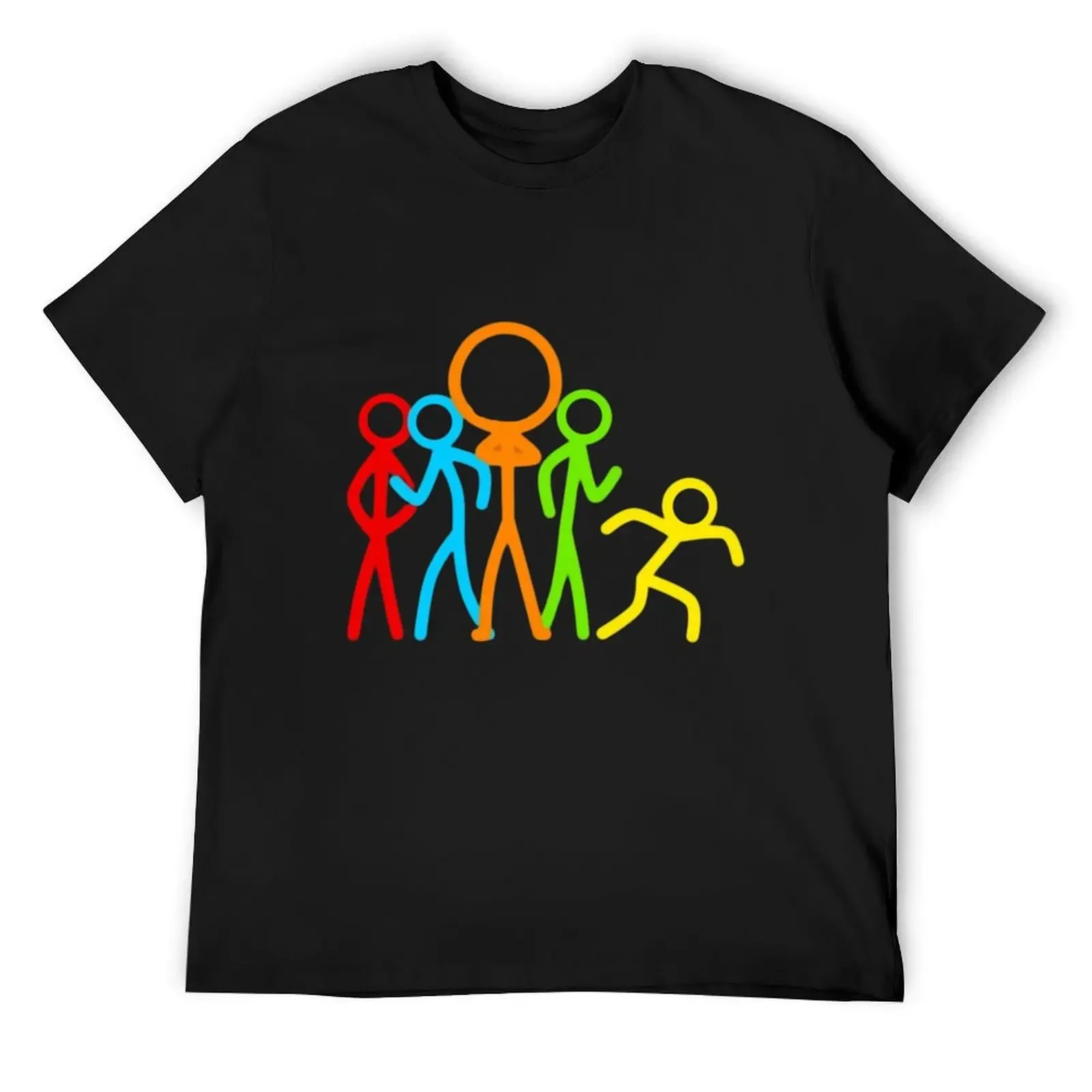 Alan Becker Stick Figures T-Shirt vintage graphic tee plain boys whites men workout shirt