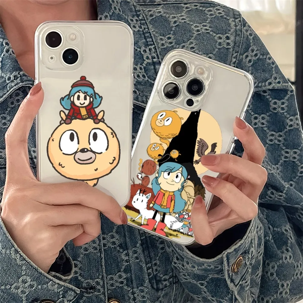 Cartoon H-Hilda Phone Case For Samsung Galaxy S24 S23 S22 S21 S20 FE Ultra Plus S10 S9 Plus Note 20 Ultra10 Plus A71 70