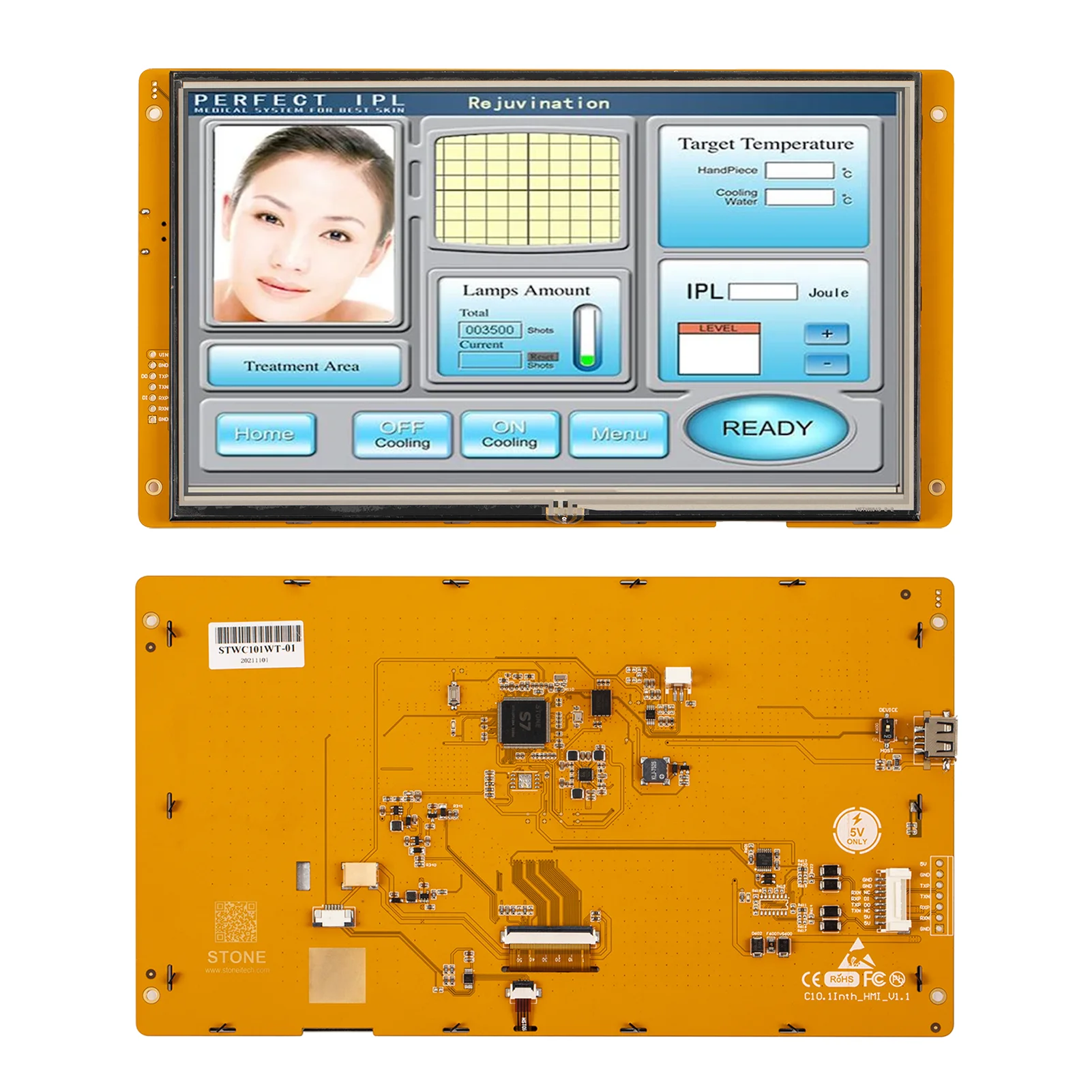 Scbrhmi C Serie Hmi Smart Lcd Display Module 10.1 "Met Touch Panel