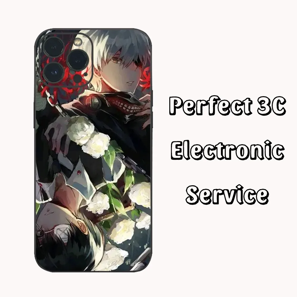 Anime T-Tokyo G-Ghoul Kaneki Ken For Evil Frosted Phone Case  For iPhone15 14 13 12 Mini 11 Pro XS Max X XR SE5 6 7 8 Plus Soft