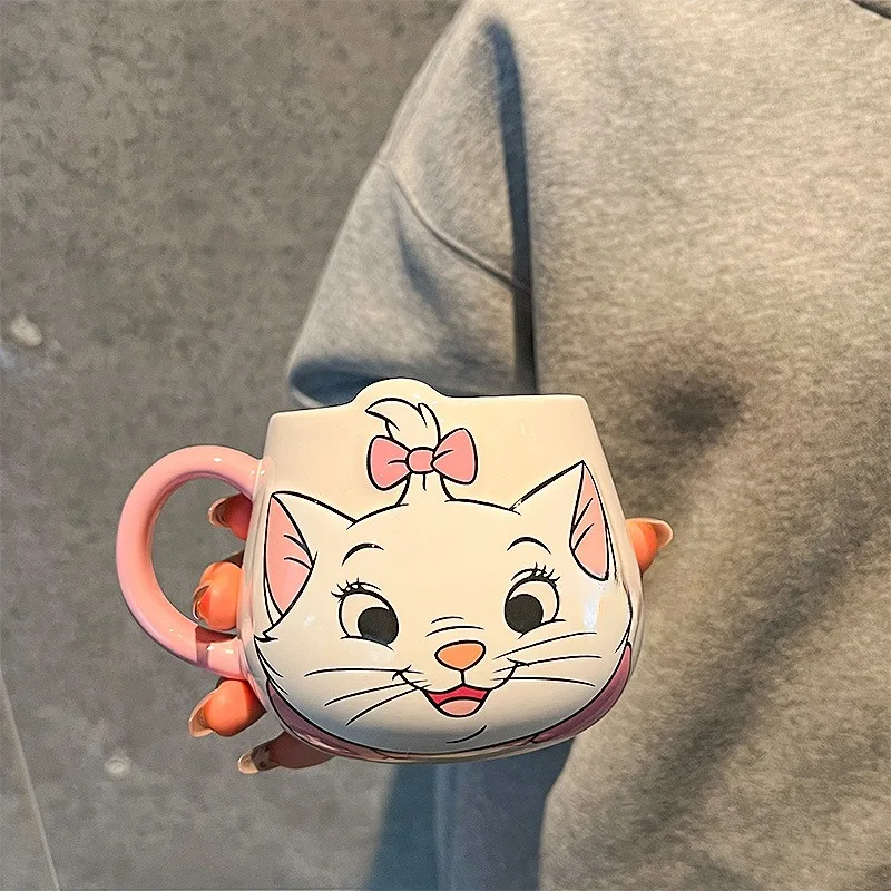 جديد ماري كات كبير البطن القدح مكتب فنجان القهوة كوب حليب كوب ماء الإبداعية صبي فتاة هدية مع صندوق هدية