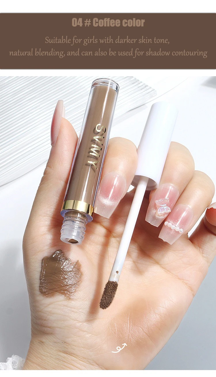 Feuchtigkeitsspendende Aufhellende Concealer-Creme Volle Deckkraft Foundation Abdeckung Akne Augenringe Ölkontrolle Flüssiger Gesichtskontur-Stift – Detail 18