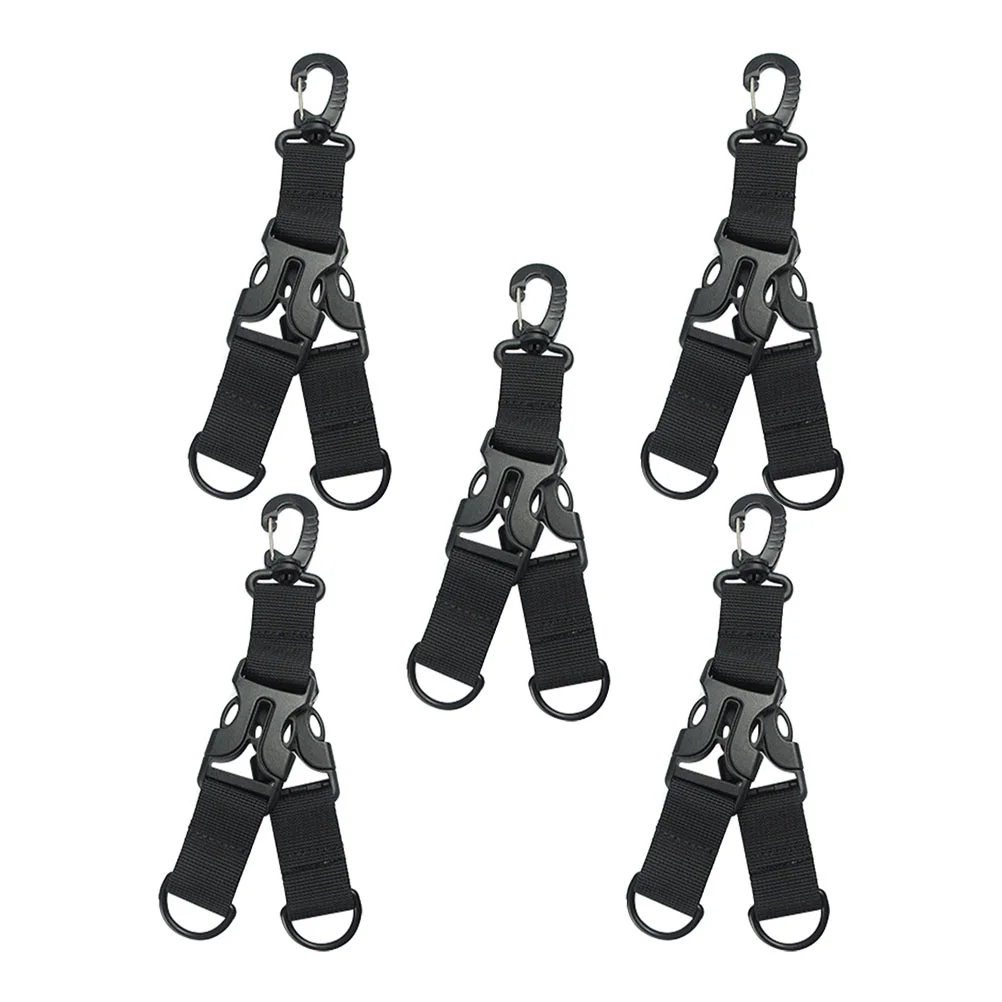 

5 Pcs Heavy Backpack Hanger Travel Backpacks Carabiner Nylon Hiking Gear Durable