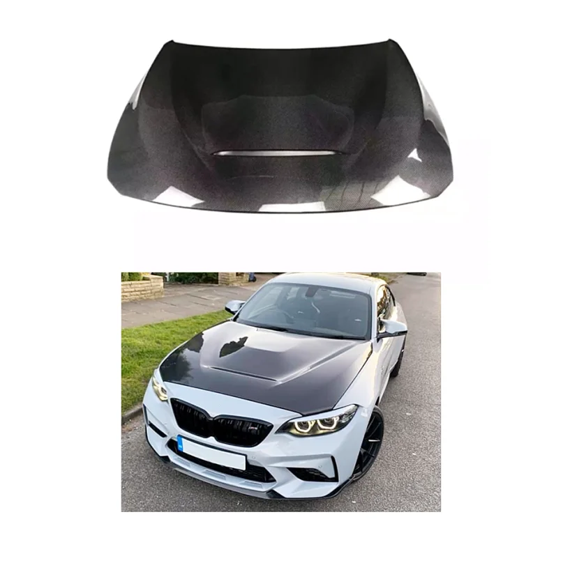 Automotive Parts Real Carbon Fiber Bonnet For 2014-2019 BMW F22 2 Series Upgrade GTS Style BMW F22 Hood