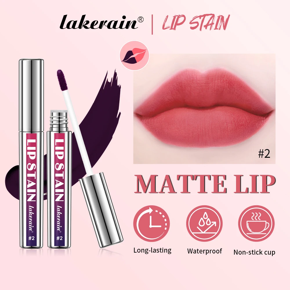 3 สี Peel Off Lip Stain เปิดเผย Long Lasting กันน้ําสีชมพู Lip Tint Transfer Proof Non-stick Cup Lip Stain ผู้หญิงเครื่องสําอาง