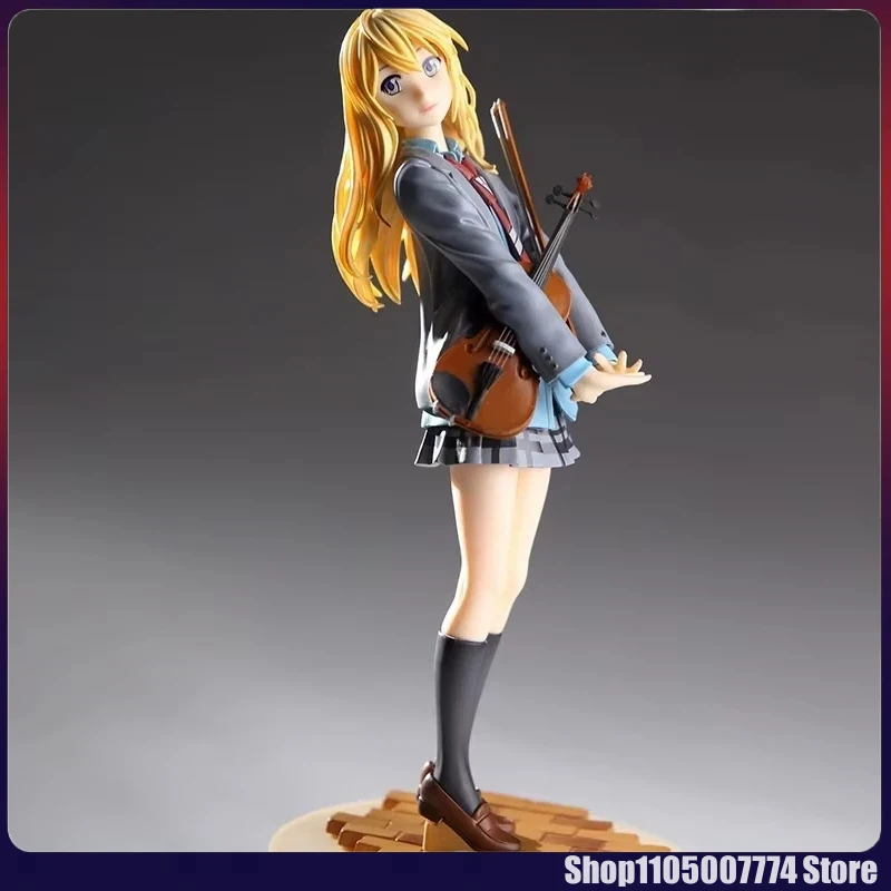 Votre mensonge en avril Figure Anime 18 cm fourchette à violon main Gong Yuan Xun Figure modèle jouets ornement bureau ornement jouet