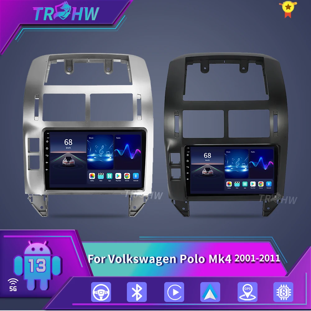 

For Volkswagen Polo Mk4 2001 - 2011 Android Car Radio Multimedia Player Carplay Auto Stereo GPS Navi 2din DSP Head Unit