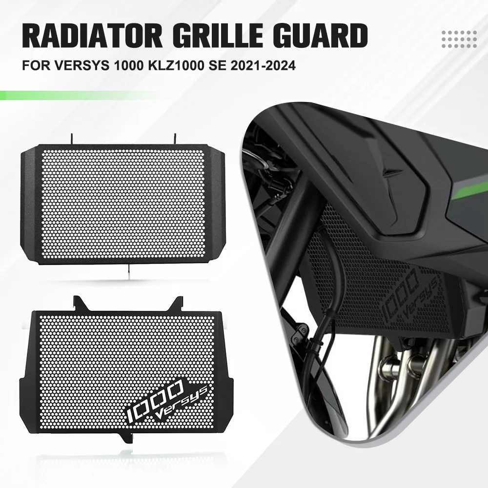 

ДЛЯ KAWASAKI VERSYS 1000 KLZ1000 SE Защитная решетка радиатора Резервуар для воды Масляный радиатор Защитная крышка VERSYS 1000 2021-2022-2023-2024