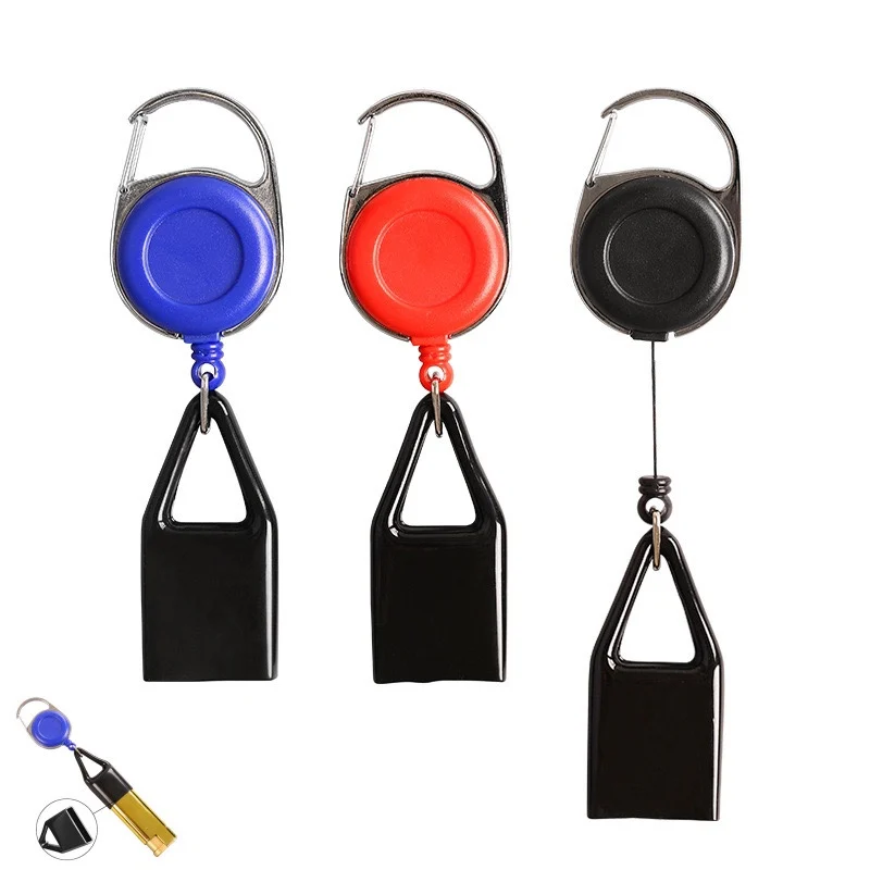 4/2/1PC New Upgrade Retractable Lighter Clip Lighter Holder Keychain with Clip Classic Lighter Cover,Single Clip for Convenience