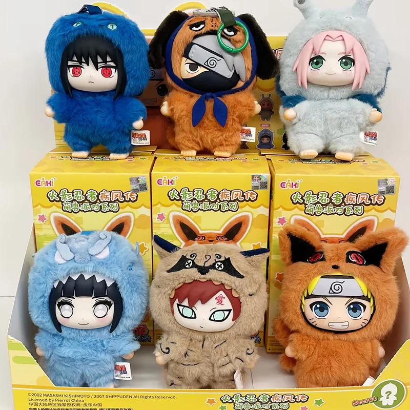 

В наличии Наруто Шиппуден Зверь Вечеринка Слепая Коробка Саске Учиха Какаши Итачи Виниловая Кукла Подвеска Игрушка Подарок