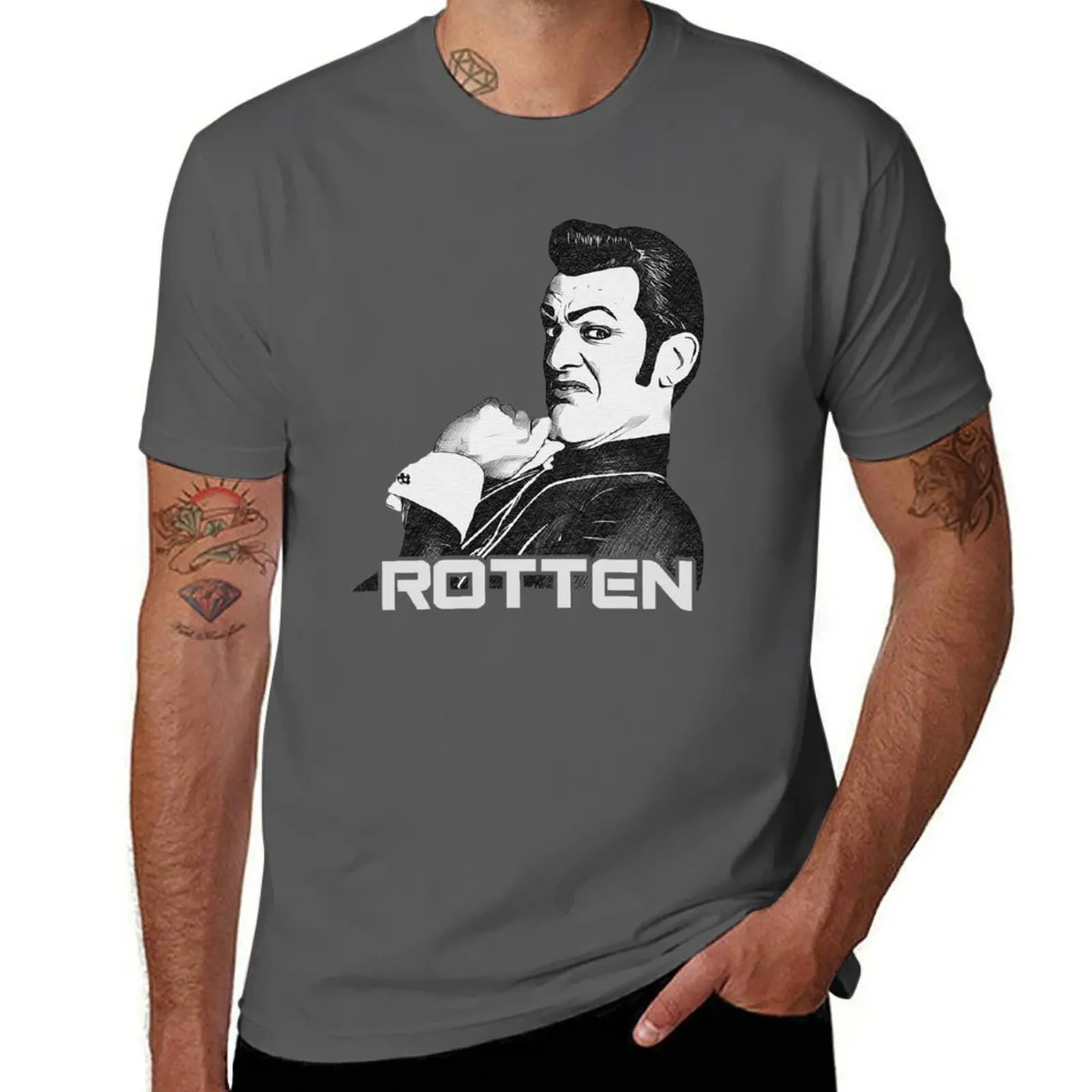 

Robbie Rotten Tribute - Stefán Karl Stefánsson Lazy Town White T-Shirt man tshirt anime tshirt man t shirt heavy cotton T-Shirt