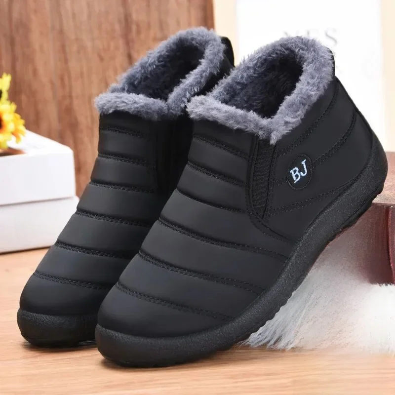 

2023 Women's Snow Fur Boots Platform Slip-On Shoes New Style Comfortable Material Autumn Season Fashion Ladies' Footwear