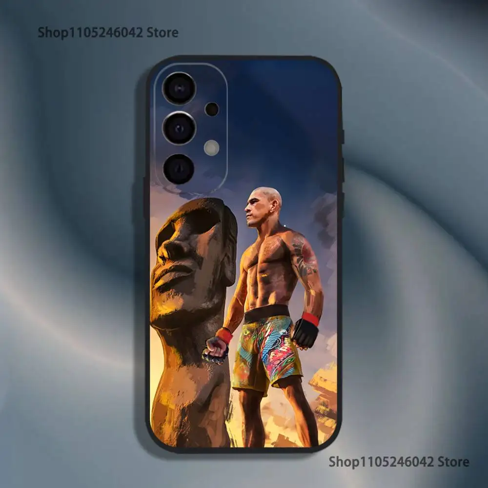 Fighting Pereira Alex Capa Preta Capa de Telefone Para Samsung S25, S24, S21, S22, S23, S30, Ultra, S20, Plus, Fe, Lite, 5G