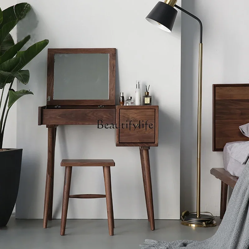 

Black walnut solid wood dresser Nordic modern minimalist