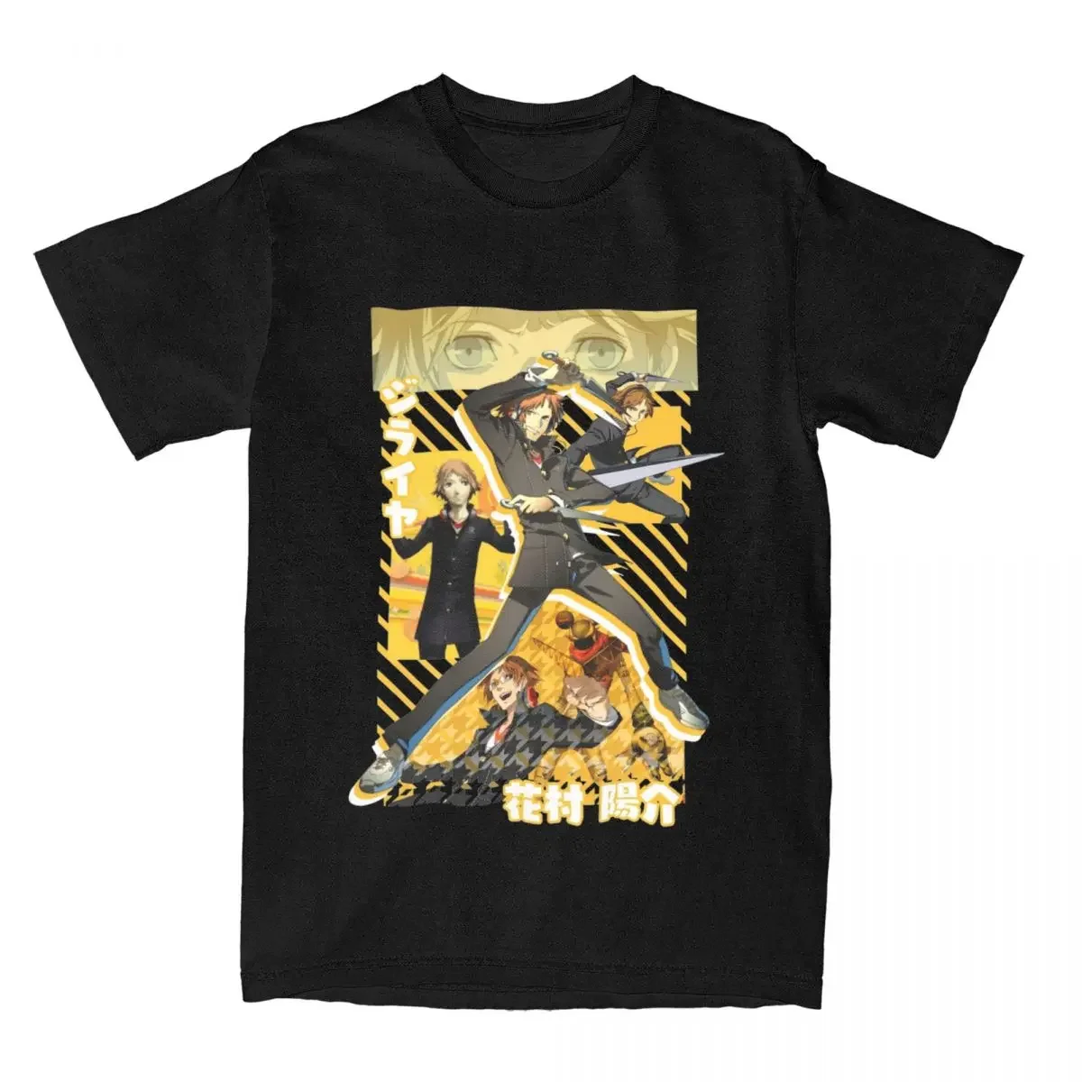 Game Persona 4 Yosuke Hanamura Shirt Merch for Men Women 100% Cotton Crazy Tees Short Sleeve Tops Gift Idea new in tops & tees.