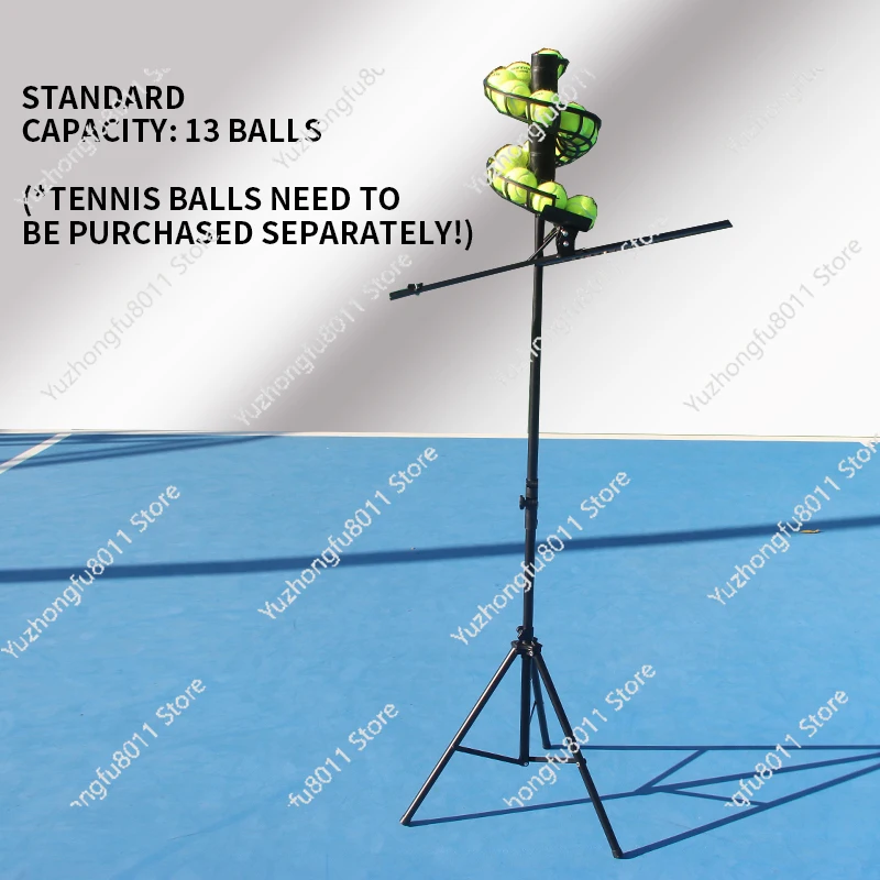 Tennis Automatic Ball Machine Crash Ball Trainer Beginner Kids Single Swing Exerciser Teacher Ball Feeding Machine