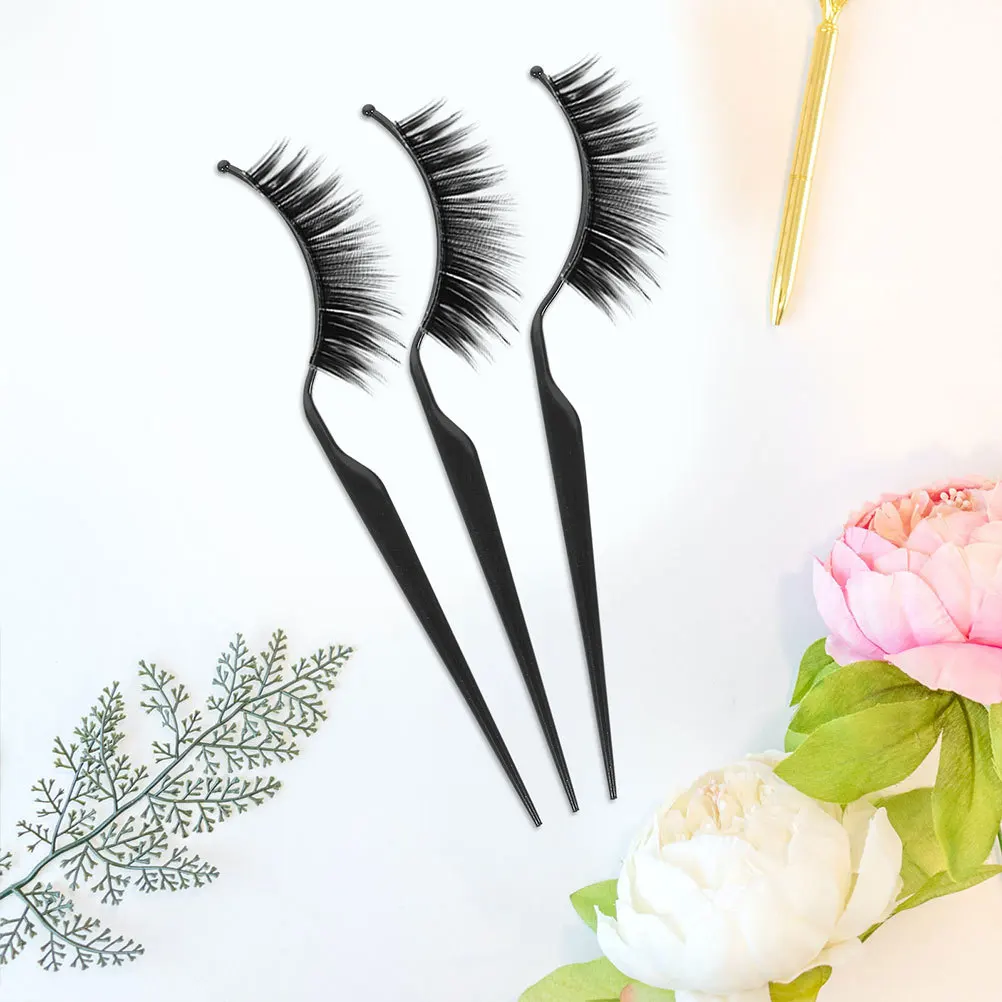 Bâtons d'affichage pour faux cils, support en acrylique, organisateur de cils réutilisable, outil de rangement Stable pour le maquillage, 6 pièces