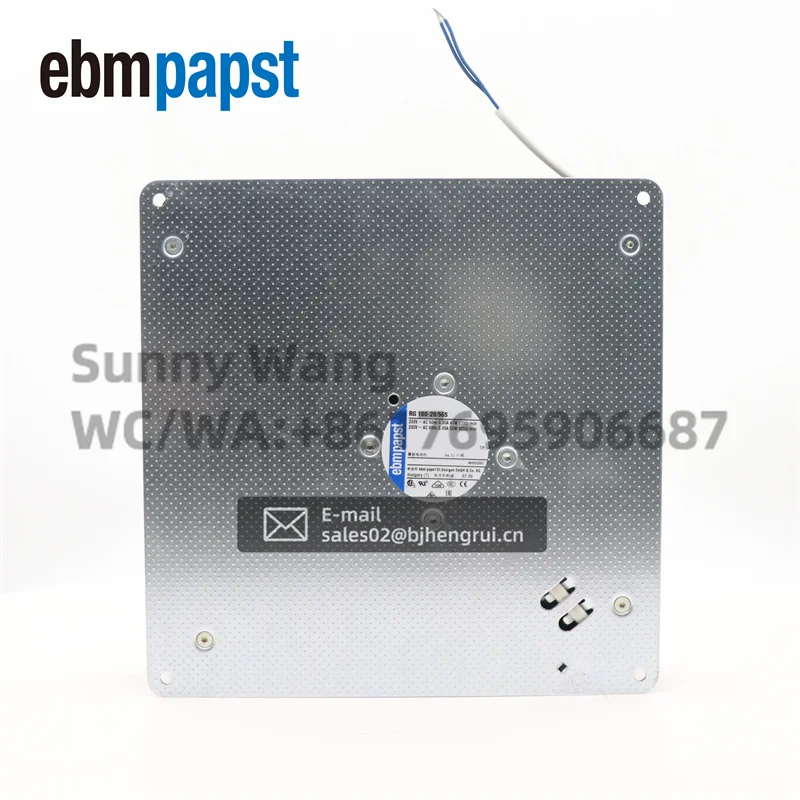 ebmpapst 22056 RG160-28/56S 220x220x56mm 230V AC 2750RPM 0.3A Textile Machinery Turbo Centrifugal Blower Cooling Fan