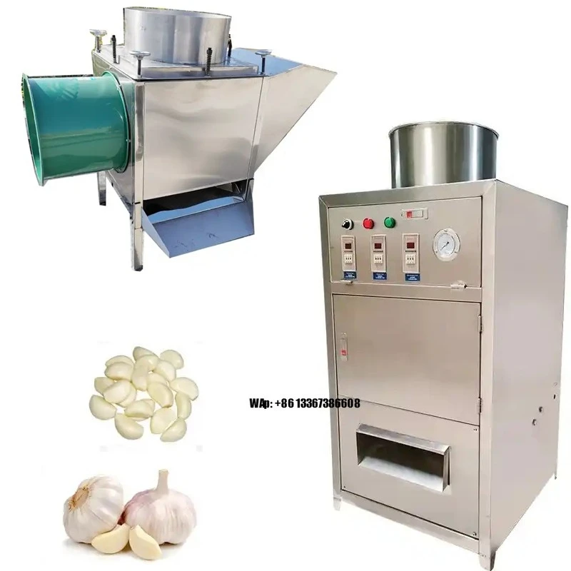 

Chain-type 100kg/h Dry Garlic Peeling Peeler Shelling Sheller Process Machine