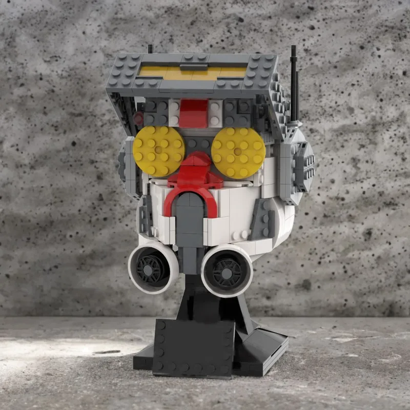 553 elementy MOC Tech Kolekcja Hełmów Sci-Fi Seria Nakryć Głowy DIY Model Klocki Zabawki Urodzinowe Prezent