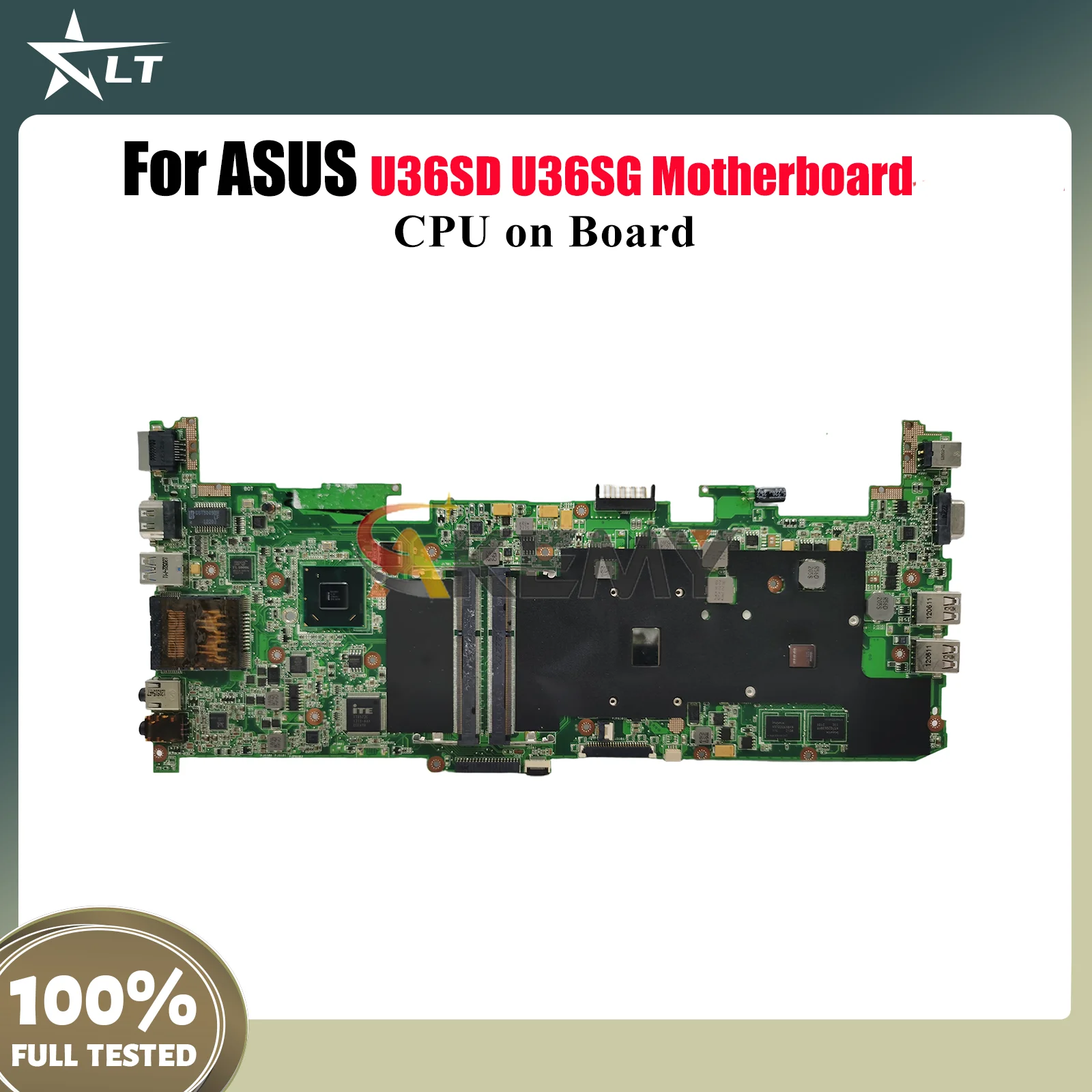 เมนบอร์ดแล็ปท็อป U36SD สำหรับ ASUS ZenBook U36S U36SD U36SG เมนบอร์ดโน้ตบุ๊ก พร้อม CPU ทดสอบ 100% แล้ว OK จัดส่งเร็ว คุณภาพสูง