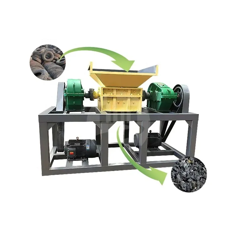 Automatic Low Processing Cost Waste Reclaimed Rubber Tyre Recycling Equipment Production Line Prices Tire Recycling Machine