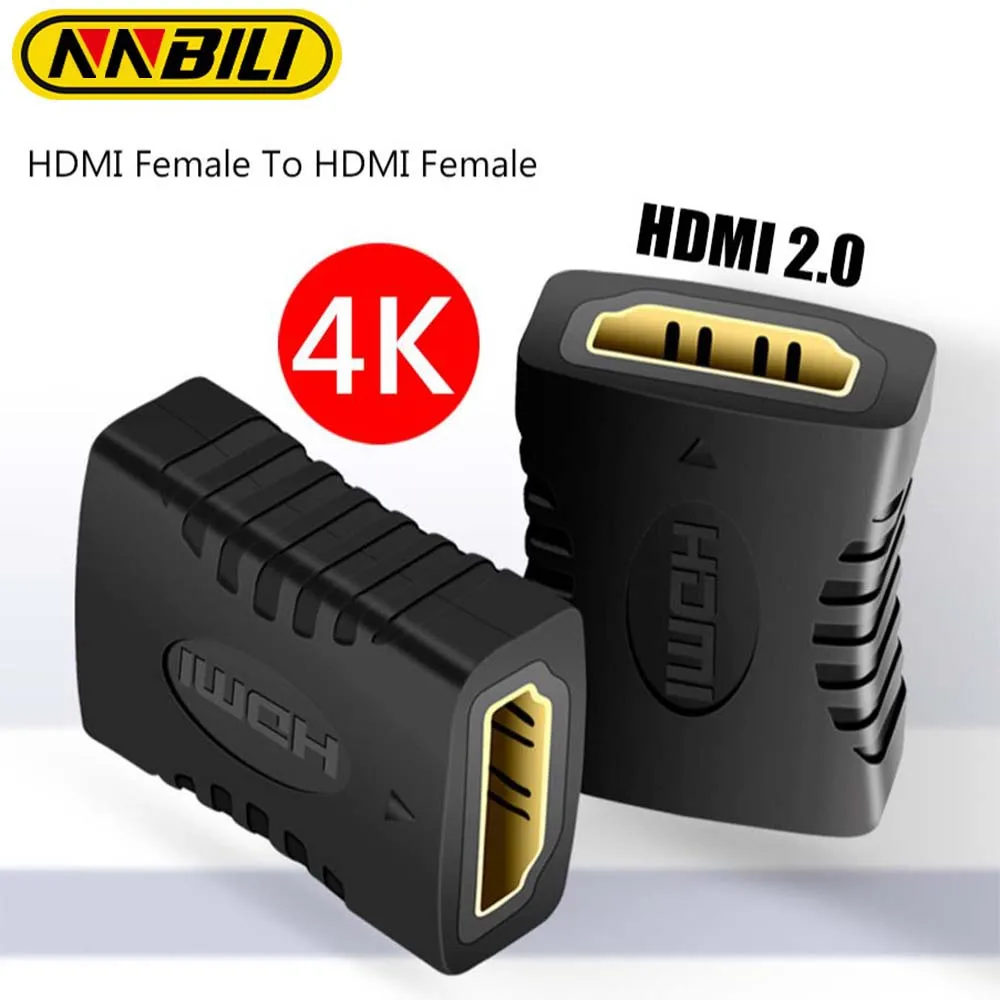 NNBILI 4K HDMI Extender Female To Female Converter Extension Adapter For Monitor Display Laptop PS4/3 PC TV Hdmi Cable Extension