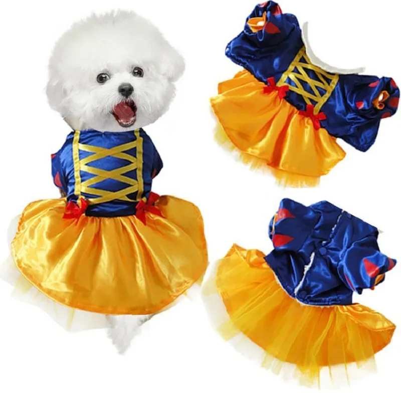 Pet Dress Snow White Pompadour Dress Halloween Costume Cosplay Christmas Holiday Party Special Event Dog cat