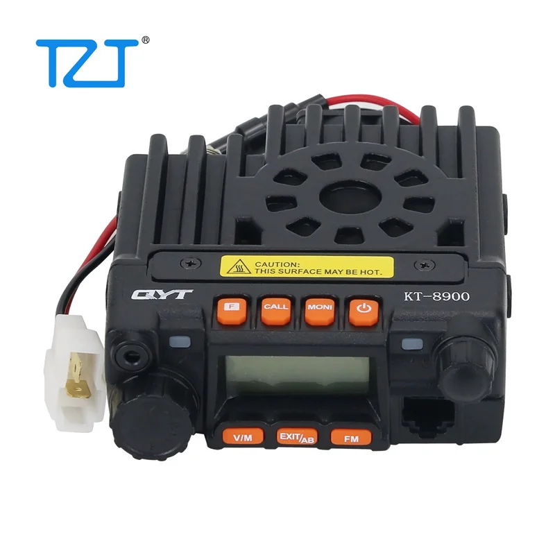 TZT QYT-KT8900 25W VHF UHF Radio Di Động Mini Có Kích Thước Bộ Thu Phát Với Thức Ăn Ăng Ten Lập Trình