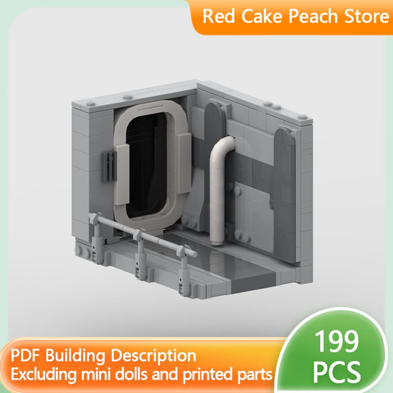 

Конструктор Star Movies Model MOC: Модульная сцена «Космический коридор» — развивающий подарок для детей, набор для сборки