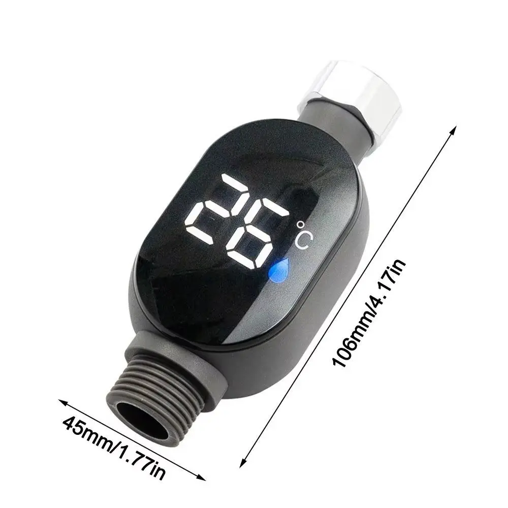Stainless-Steel Water Temperature Gauge Precise Measurement Waterproof LED Display Thermometer Touch Control LED