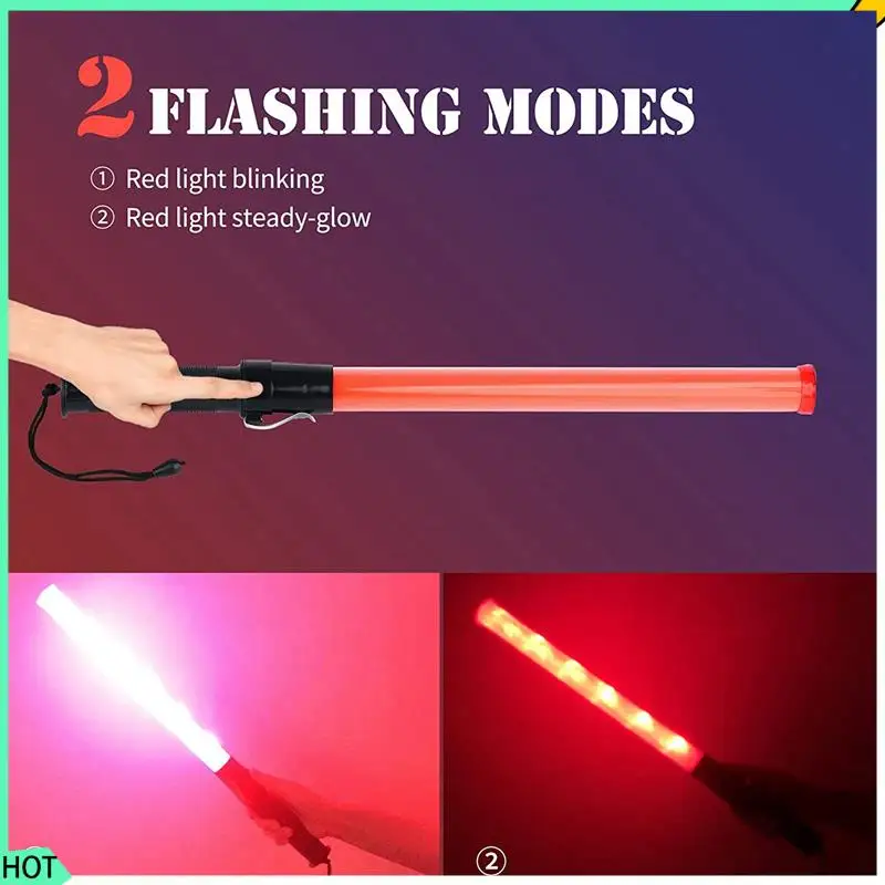 

AWAH 10Pack 21Inch Signal Traffic Safety Led Light Traffic Wands For Parking Guides