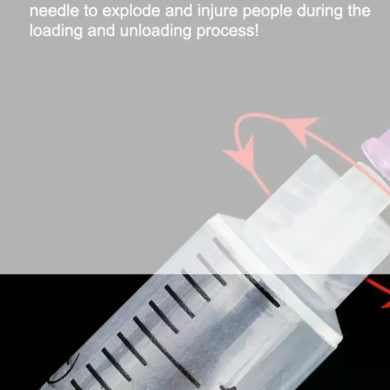 /YOV/Needle Tubes Syringe No Push Rod For Hydrolifting Injector EZ Mesotherapy Device Beauty Care Accessories 10Pcs Threaded