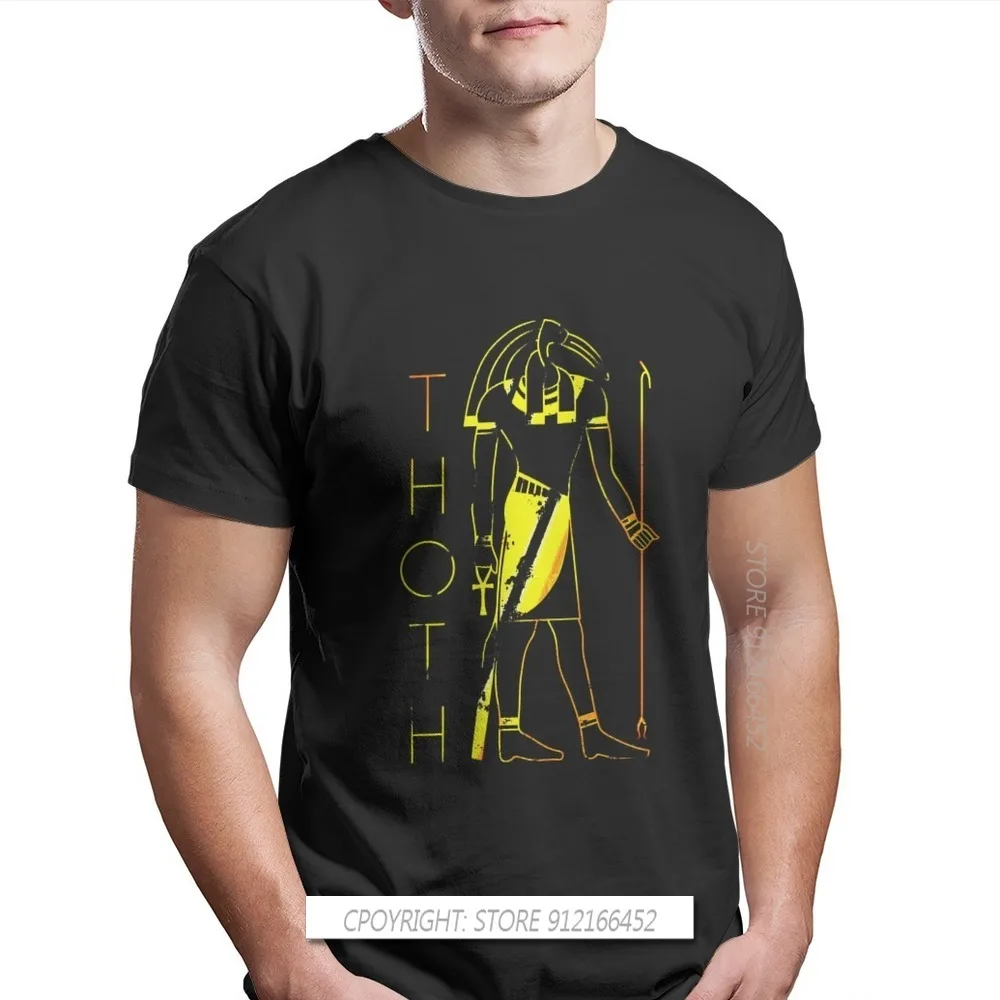 Men Egyptian Mythology Ancient Gods Atum Horus Osiris Oversize T-Shirt Thoth Pure Cotton Graphic Tops