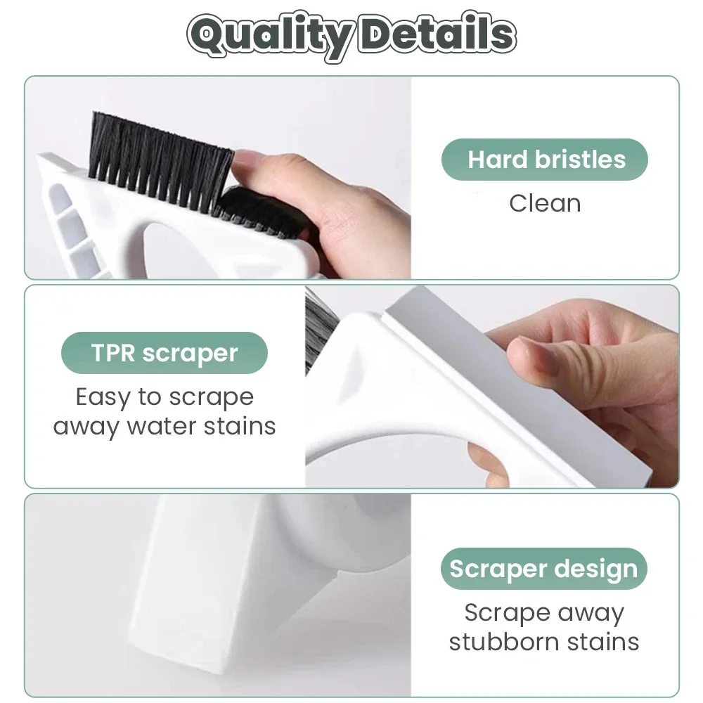 Window Slot Cleaning Brush Glass Window Frame Door Slot Gap Cleaning Detergent Sliding Door Track Household Kitchen Cleaning