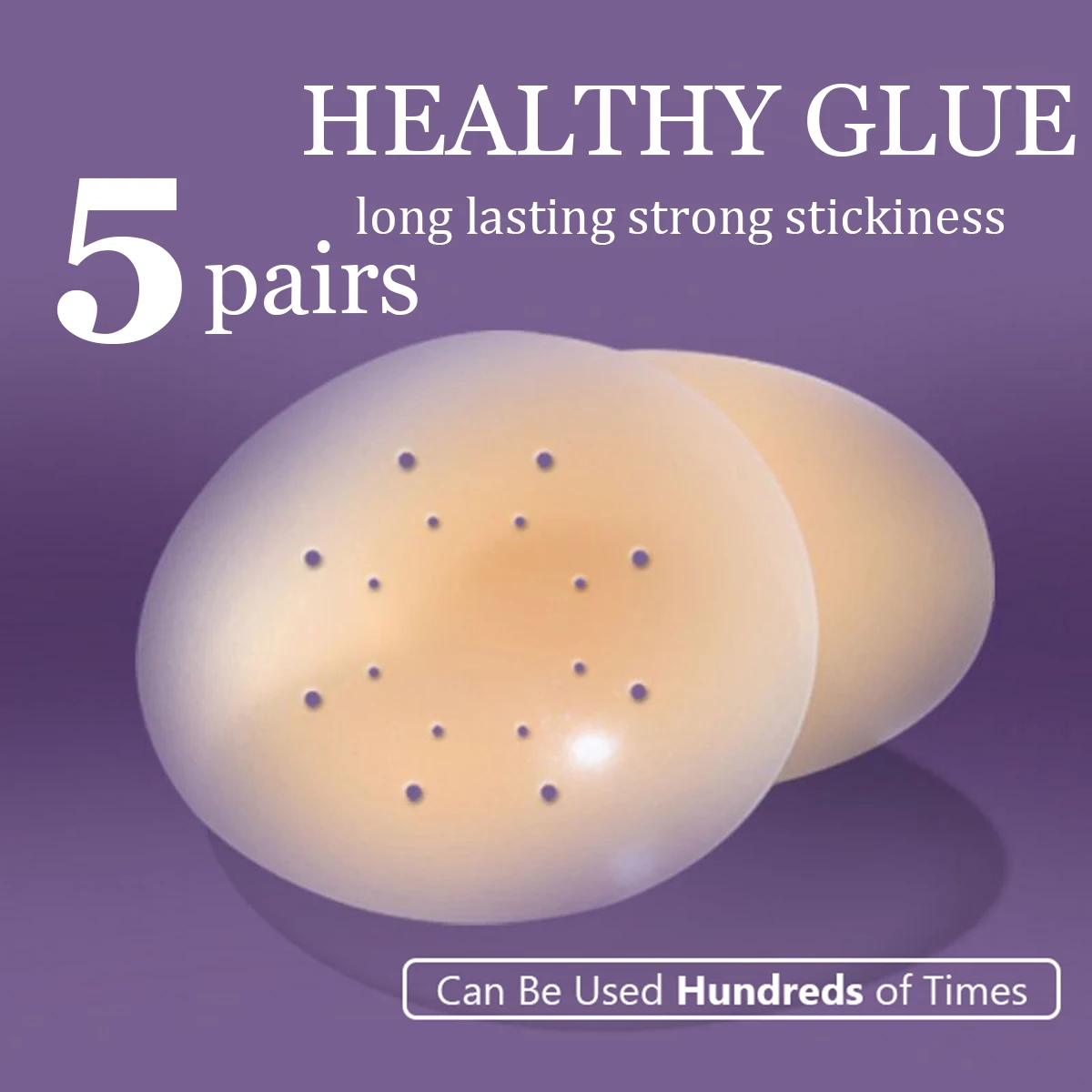 

5 Pairs No Trace Sticky Healthy Glue Breathable Nipple Cover Plunge Bra Silicone Nubra Accessories Invisible Breast Pads Pasties