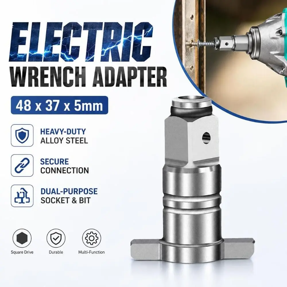 Alloy Steel Electric Wrench Adapter Square Drive Structure Socket and Bit Conversion Square Drive Adapter Dual-Purpose