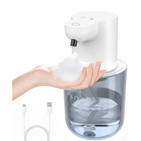 Hand Washer 400ML Touchless Liquid Soap Dispenser Foam USB Wall Mounted Smart 4 Gear Automatic Infrared Sensor Soap Dispensers