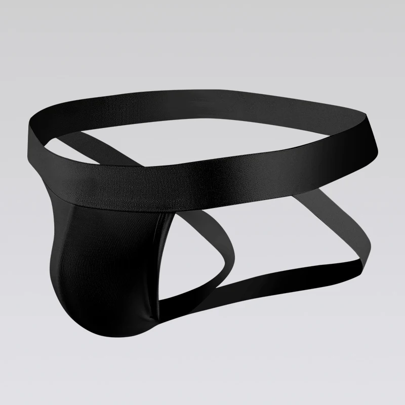 

Нижнее белье с двойными стрингами для мужчин, с низкой талией, однотонное, U-выпуклое, эластичное, облегающее, сексуальные трусы, дышащие стринги, мужские шорты