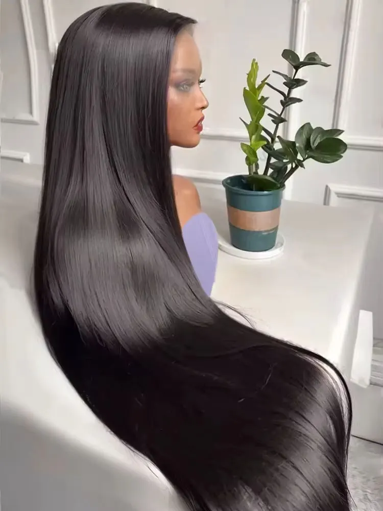 

Straight Hair 13x4 13x6 Lace Front Wig Gluess Wig Human Hair Straight HD Transparent Human Hair Wig For Women 250% Density