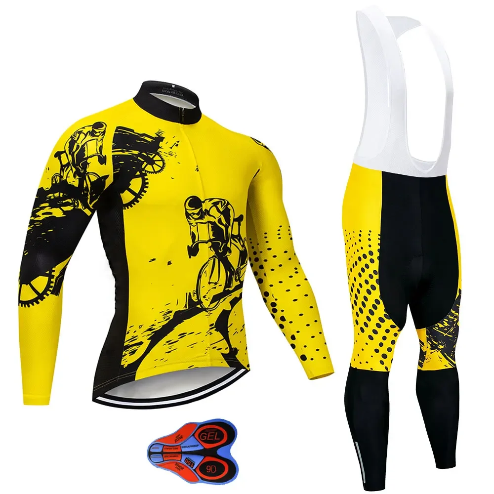 

Moxilyn Pro Long Sleeve Cycling Clothing Set Top Quality Autumn Cycling Jerseys MTB Bike Bicycle Clothes Ropa Maillot CT017